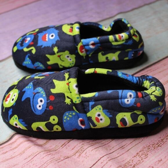 Toddler's ALIENS and MONSTERS Memory Foam Slippers - Picture 1 of 5